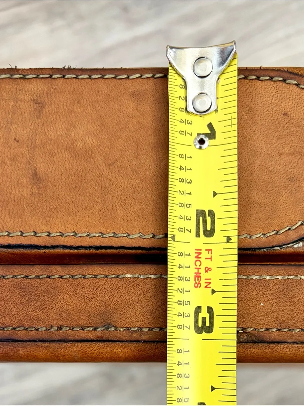 Vintage 1980s Hartmann Belting Leather Briefcase